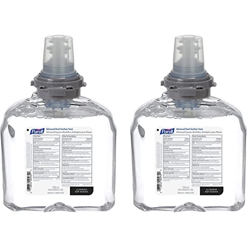 Purell Advanced Hand Sanitizer Foam, Clean Scent, 1200 mL Hand Sanitizer Foam Refill for Purell TFX Touch-Free Dispenser (Pack of 2) - 5392-02 - Image 1