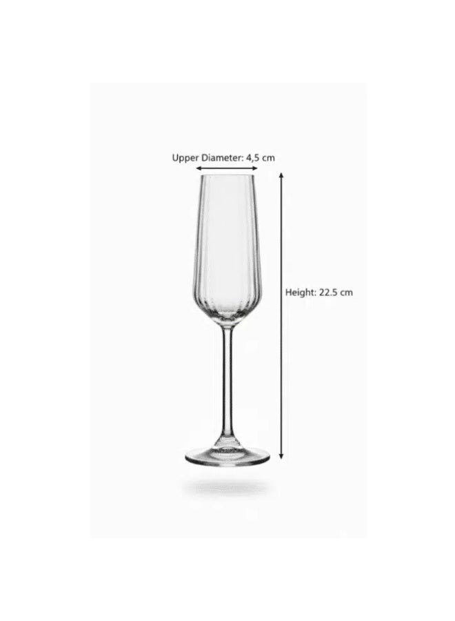 Pasabahce Allegra Focus Optic Juice Cup 195 ml – Bulgarian Made Elegant Stem Glass, Premium Clear Glass for Juice, Water & Cold Beverages - Image 4