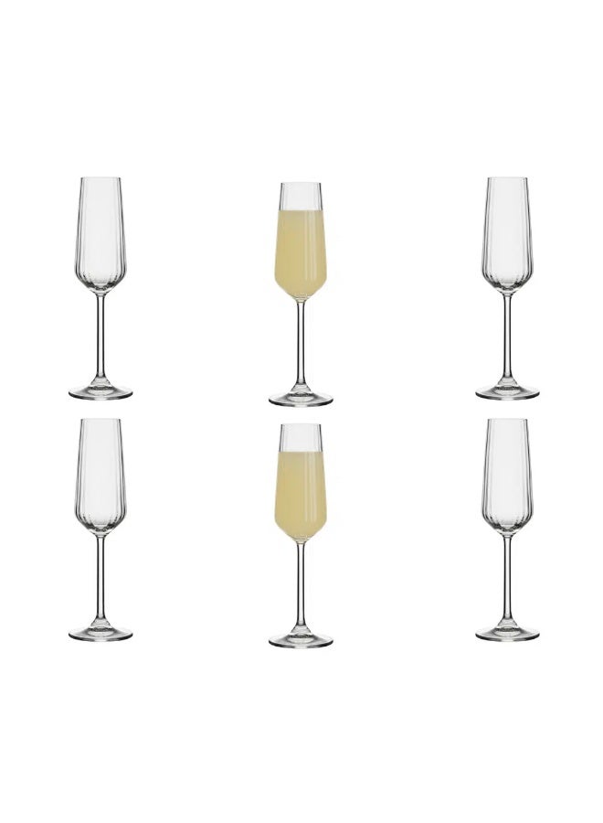 Pasabahce Allegra Focus Optic Juice Cup 195 ml – Bulgarian Made Elegant Stem Glass, Premium Clear Glass for Juice, Water & Cold Beverages - Image 1
