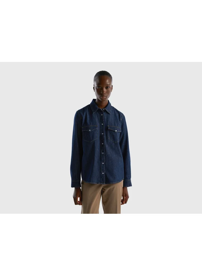 UNITED COLORS OF BENETTON Regular Fit Denim Shirt