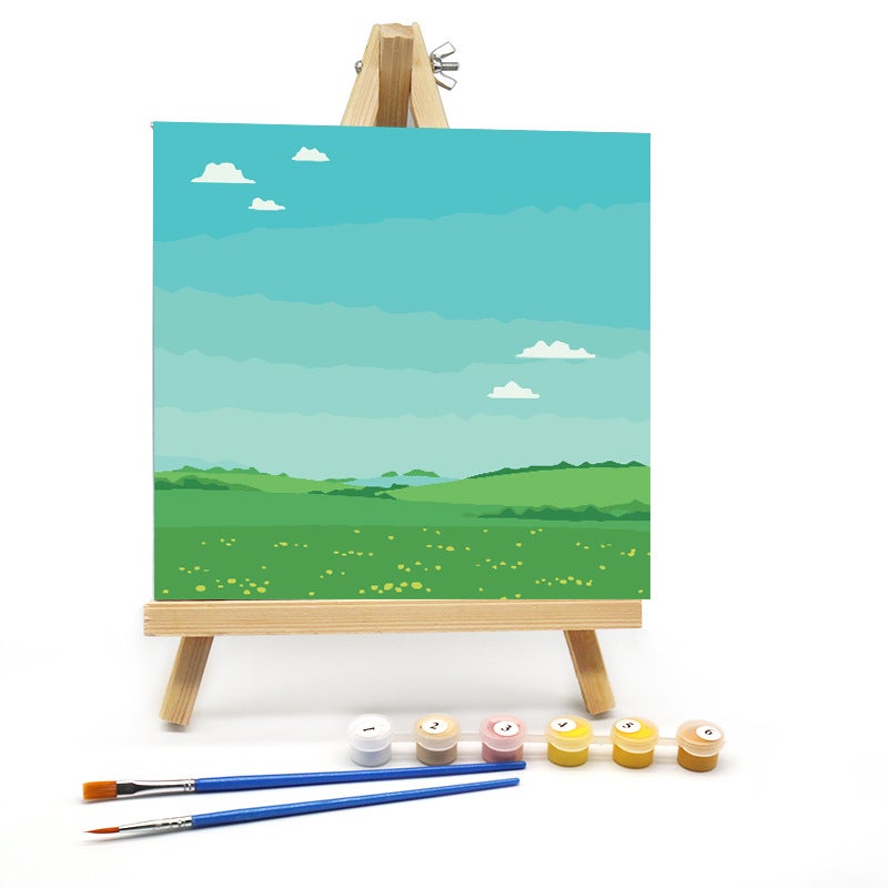 Digital Oil Painting Diy Filling Oil Painting Cartoon Kidsren'S Handmade Coloring Painting 20*20Cm Manufacturer Dropshipping - Image 1