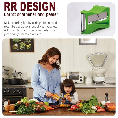 RR Design Carrot Sharpener | Vegetable sharpner | Veggie Peel & Cucumber Peel | Fun Kitchen Gadgets | from a Series of Unique Peeler for Cooking | Fun Kitchen Stuff-Mix Colors - Image 2