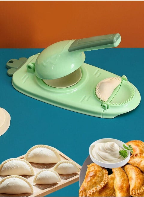 2 in 1 Dumpling Maker And Dough Presser, Dough Pressing And Wrapping Modern Dumpling Tool, Perfect For Making Fatayer, Wonton, Empanada, Pierogies, Ravioli And Much More, Convenient And Quick