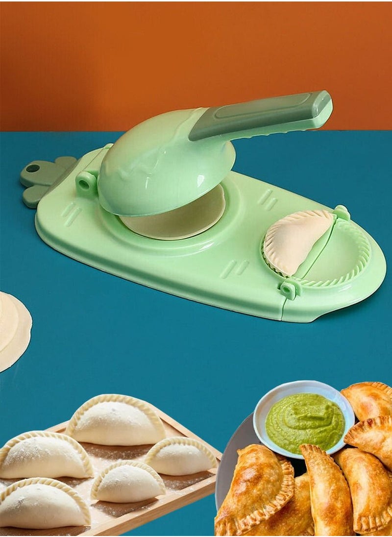 ISHWAZ - 2 in 1 Dumpling Maker And Dough Presser, Dough Pressing And Wrapping Modern Dumpling Tool, Perfect For Making Fatayer, Wonton, Empanada, Pierogies, Ravioli And Much More, Convenient And Quick - Image 1