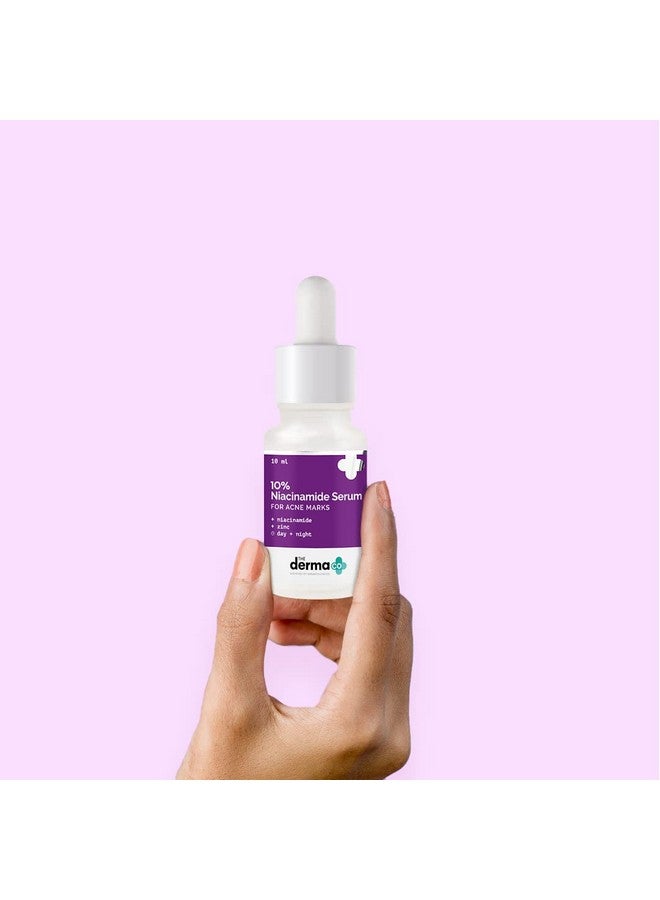 THE derma Co 10% Niacinamide Face Serum For Acne Marks & Acne Prone Skin For Unisex 10Ml (Dermaco)  - Image 2