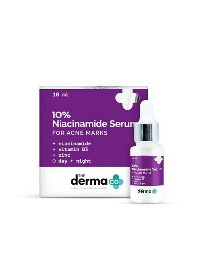 THE derma Co 10% Niacinamide Face Serum For Acne Marks & Acne Prone Skin For Unisex 10Ml (Dermaco)  - Image 5