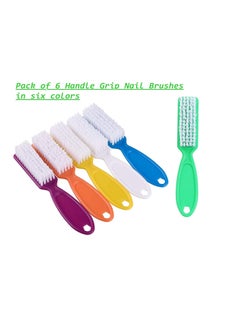 Goolsky 6 Pcs Handle Grip Nail Brush, Nail Cleaning Brushes for Toes and Fingernail  - Image 4