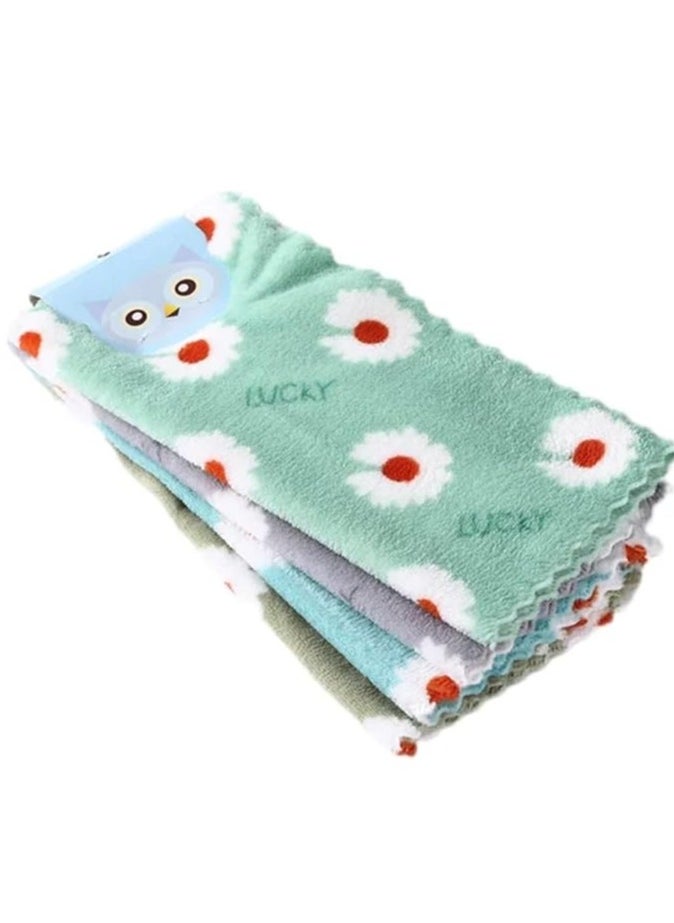Spaceshoop Microfiber Kitchen Towels, 25 * 30cm, Multi-Color, Set of 5 Random Shape  - Image 2