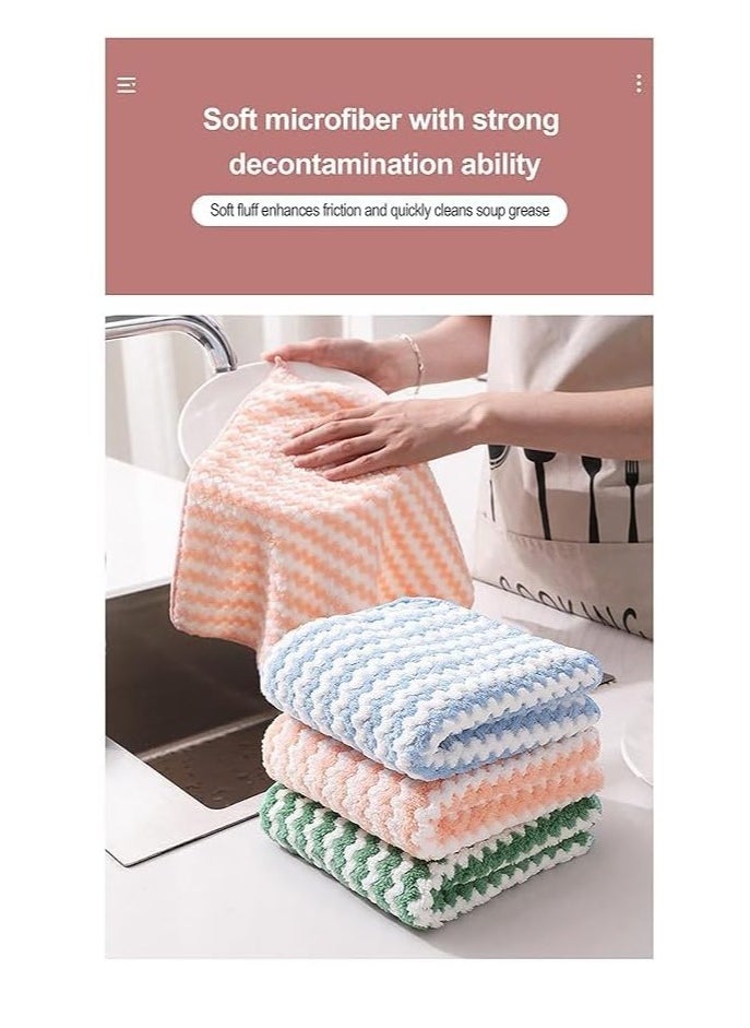 Spaceshoop Microfiber Kitchen Towels, 25 * 30cm, Multi-Color, Set of 5 Random Shape  - Image 4