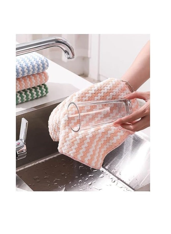 Spaceshoop Microfiber Kitchen Towels, 25 * 30cm, Multi-Color, Set of 5 Random Shape  - Image 3