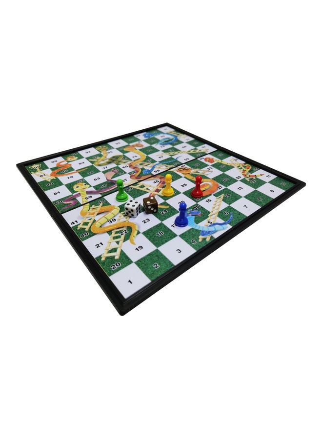 Portable Magnetic Snakes And Ladders Board Game Set - Image 1