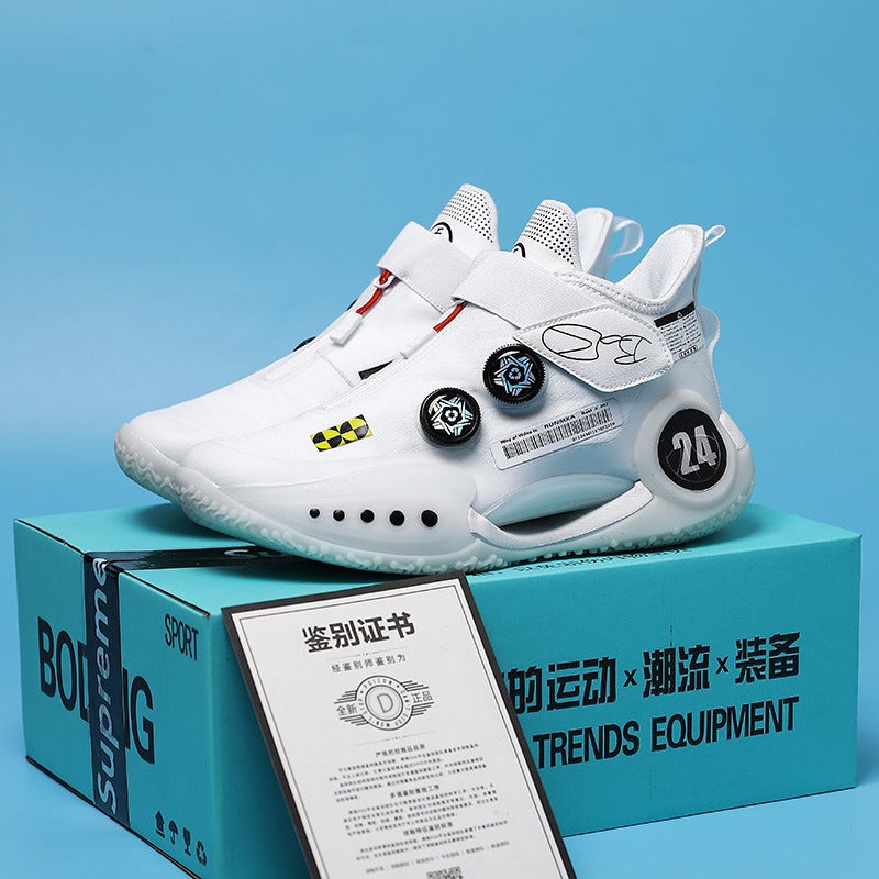 Basketball Shoes Male Primary And Secondary School Students Children'S Sports Training Shoes Non-Slip Friction Sound Sneakers Teenagers Sneaker - Image 5