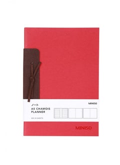 A5 Chamois Planner Notebook 26 Pages Red