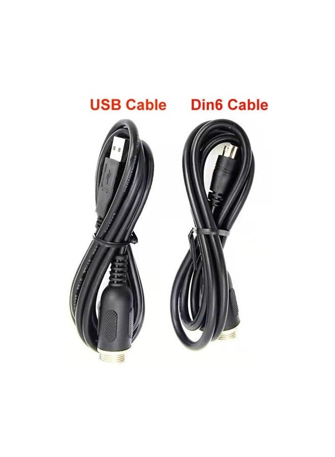 ZLiT Connection Din6 USB Cable Adaptation Fit for Thrustmaster TH8A Cable Hand-Row TSS Handbrake Signal Line (Din6) - Image 3