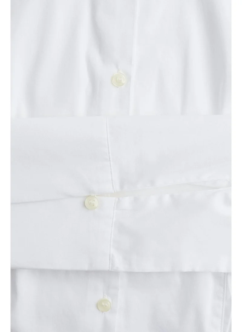 اتش اند ام Shoulder-pad tapered-waist shirt