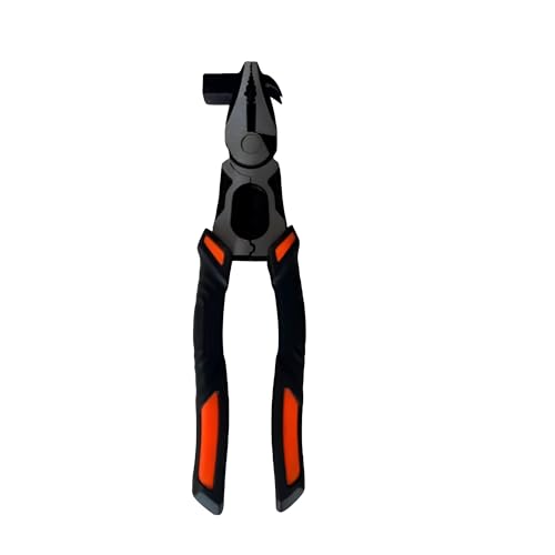 Gopendra Hammer Wire Cutter Spanner Diagonal Pliers Creative Steel Wire Pliers (black, Wire Strippers with hammer) - Image 1