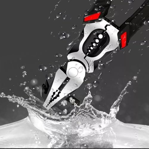 Gopendra Hammer Wire Cutter Spanner Diagonal Pliers Creative Steel Wire Pliers (black, Wire Strippers with hammer) - Image 5
