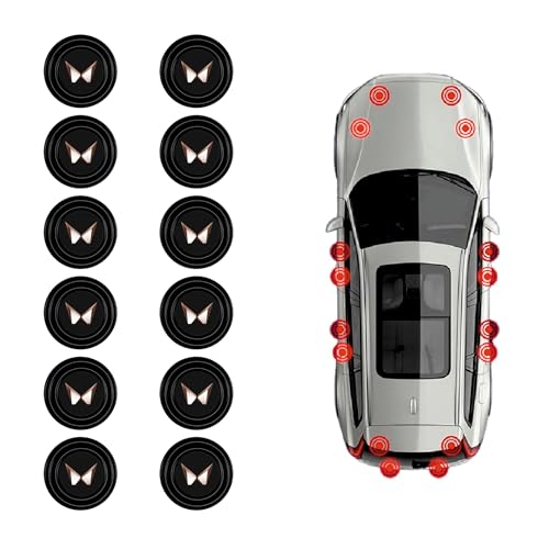 Kelenate® Set of 12 Shock Absorber Rubber Protective Pads – Car Door Accessories Compatible with Enhanced Scorpio, Thar, XUV 300, 400, 700, Bolero, Marazzo, Kuv 100 - Image 1