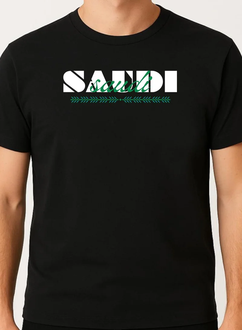 Lowha Cotton T-Shirt for Saudi National Day, Founding Day, Everyday Saudi Pride Wear for Women & Men