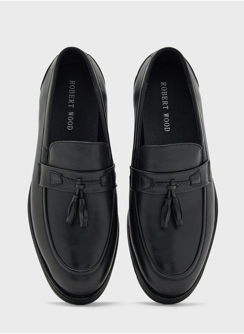 Robert Wood - Tassel Detail Casual Slip Ons - Image 1