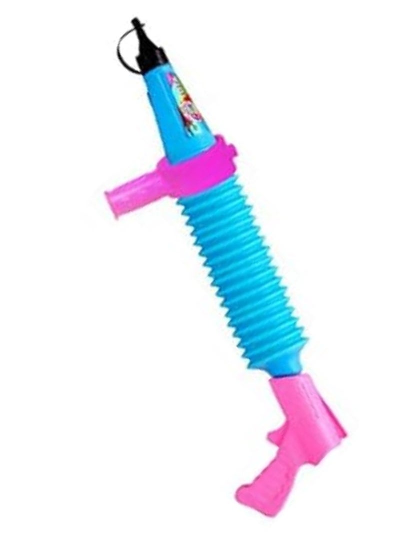 TOTA مسدس جلال طبيعي وعشبي AK 47 مع قاعدة لعيد هولي 56 سم | يرش الألوان الجافة في الهواء | مجموعة هولي للأطفال، المهرجانات، الاحتفالات مع 2 عبوات من ألوان الجلال - Image 2