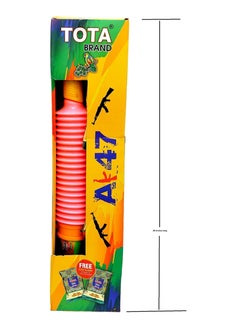 TOTA Tota Natural and Herbal AK 47 Gulal Gun with Stand for Holi 56cm | Sprays Dry Colours in Air | Holi Kit for Kids, Festivals, Celebrations with 2 Packets of Gulal Colores  - Image 3