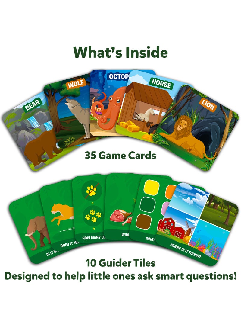 Skillmatics Guess in 10 Junior World of Animals, Card Game for Kids, Boys, Girls, and Families Who Love Educational Toys, Travel Friendly, Gifts for Ages 3, 4, 5, 6  - Image 2