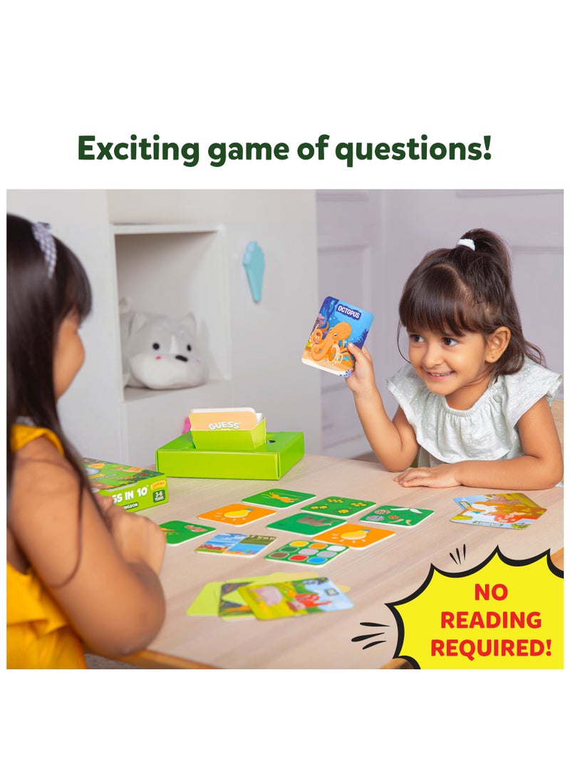 Skillmatics Guess in 10 Junior World of Animals, Card Game for Kids, Boys, Girls, and Families Who Love Educational Toys, Travel Friendly, Gifts for Ages 3, 4, 5, 6  - Image 3