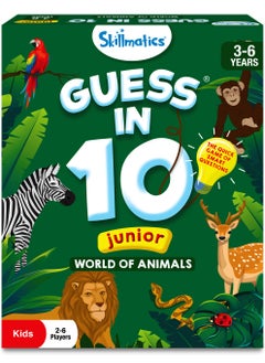 Skillmatics Guess in 10 Junior World of Animals, Card Game for Kids, Boys, Girls, and Families Who Love Educational Toys, Travel Friendly, Gifts for Ages 3, 4, 5, 6  - Image 1
