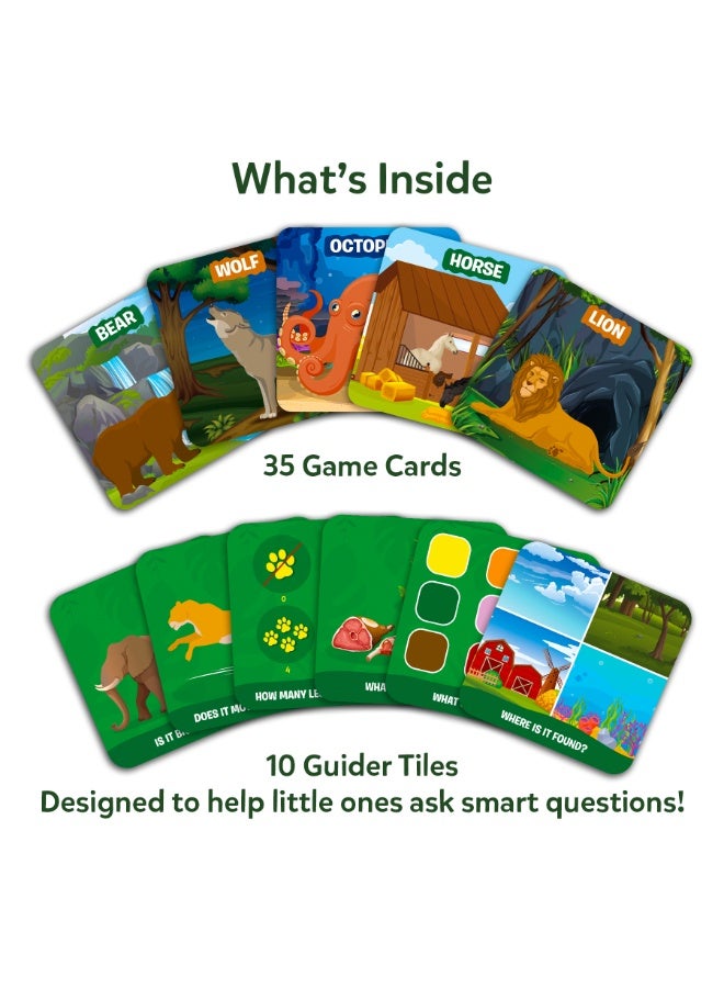 Skillmatics Guess in 10 Junior World of Animals, Card Game for Kids, Boys, Girls, and Families Who Love Educational Toys, Travel Friendly, Gifts for Ages 3, 4, 5, 6 - Image 2