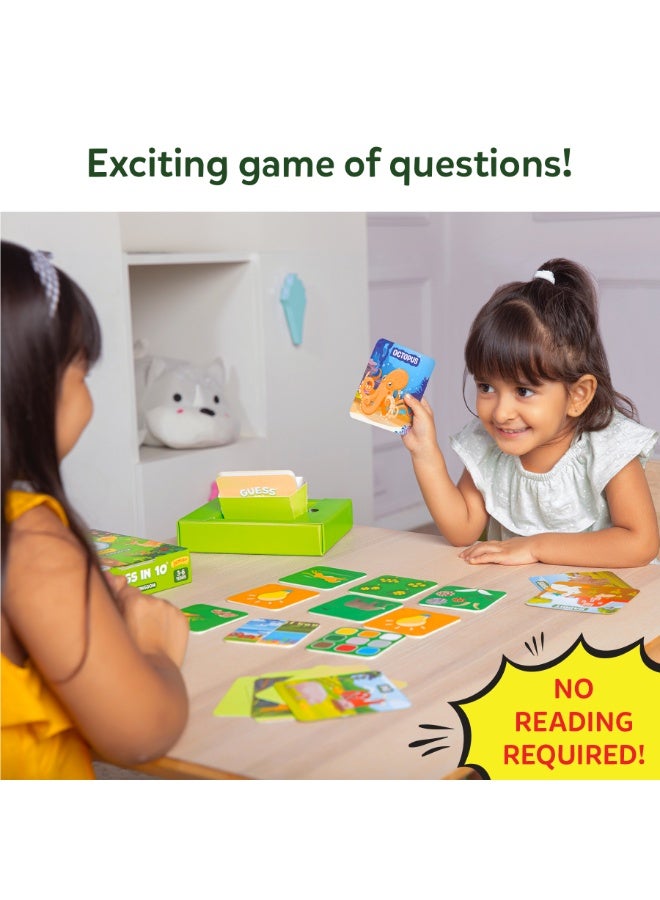 Skillmatics Guess in 10 Junior World of Animals, Card Game for Kids, Boys, Girls, and Families Who Love Educational Toys, Travel Friendly, Gifts for Ages 3, 4, 5, 6 - Image 3