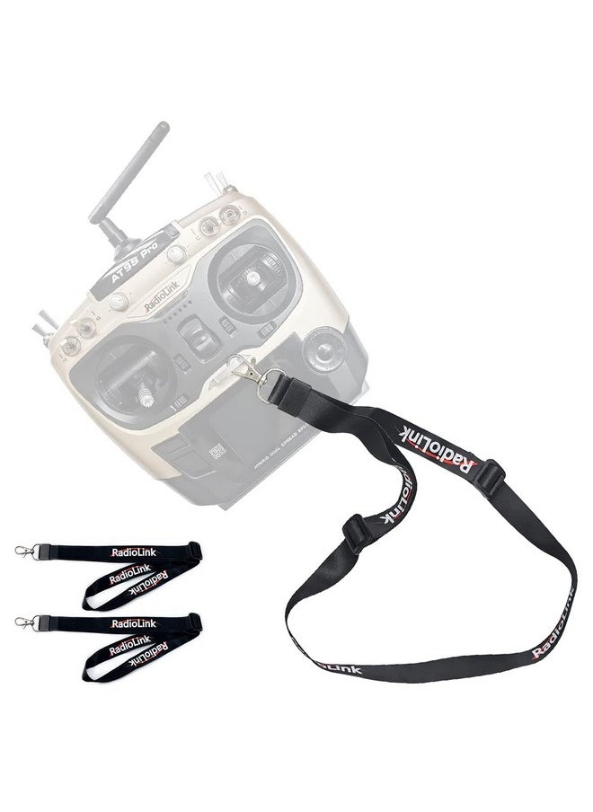 RADIOLINK - P Radiolink 2 Pcs Adjustable Strap Lanyard For Universal Rc Transmitter Neck Sling Belt Hook Mount Lanyard For Dji Fpv Controller Accessories, Black, Small - Image 1