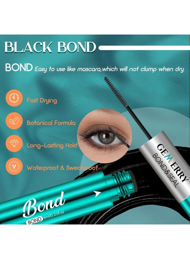 جيمري غراء رموش لاصق مقاوم للماء ومناسب للعينين، تركيبة مطورة جديدة، 12 مل، غراء رموش لاصق قوي التثبيت للاستخدام الذاتي في المنزل - Image 3