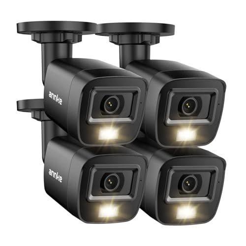 ANNKE 4 Pack 1080P HD TVI Home Security Camera Outdoor Indoor, 1920TVL, IP66 Waterproof, Night/Day Vision, Surveillance CCTV Bullet Cam - Image 1
