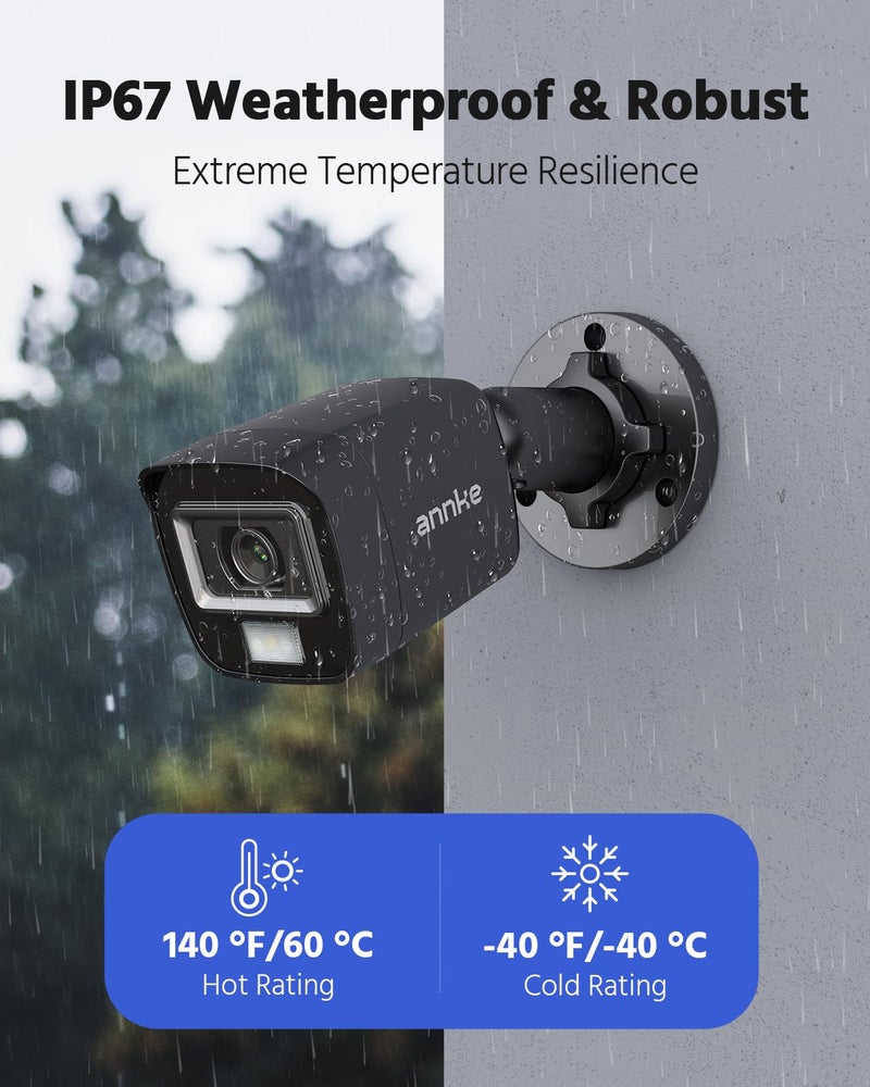 ANNKE 4 Pack 1080P HD TVI Home Security Camera Outdoor Indoor, 1920TVL, IP66 Waterproof, Night/Day Vision, Surveillance CCTV Bullet Cam - Image 5