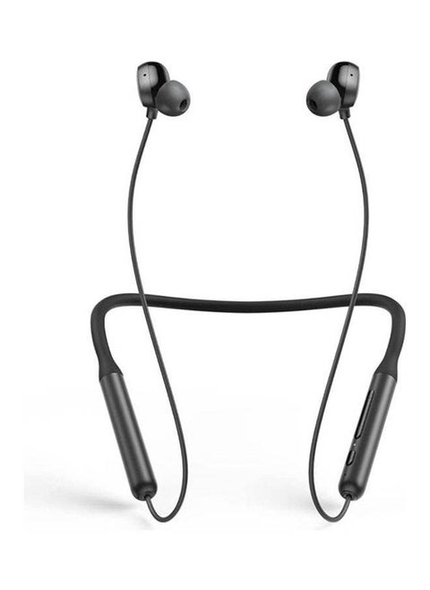 Bluetooth Neckband Headphones with 24 H Playtime, 10 mm Drivers, Crystal-Clear Calls with CVC 8.0, USB-C Fast Charging, Foldable & Lightweight Build, IPX7 Waterproof Black