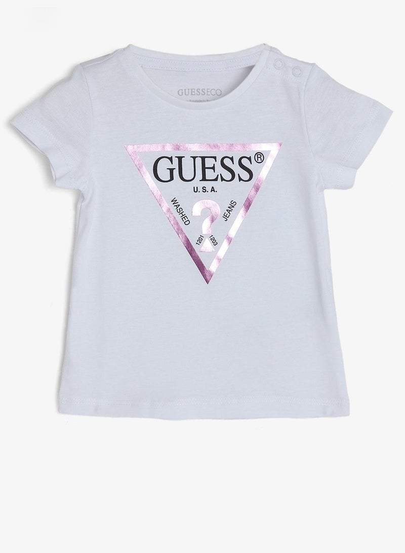 GUESS Infant Graphic Crew Neck T-Shirt - Image 2