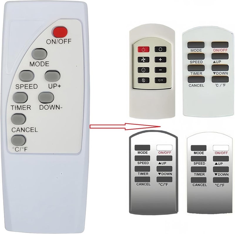 Replacement Remote Control for Haier Commercial Cool Air Conditioner Remote AC-5620-54 AC-5620-55 AC-5620-45 AC-5620-42 AC-5620-44 AC-5620-44-NP CPRB07XC7 HPRB07XC7 HPRB09XC7 CPRB09XC7 CPRB07XC7-B - Image 1