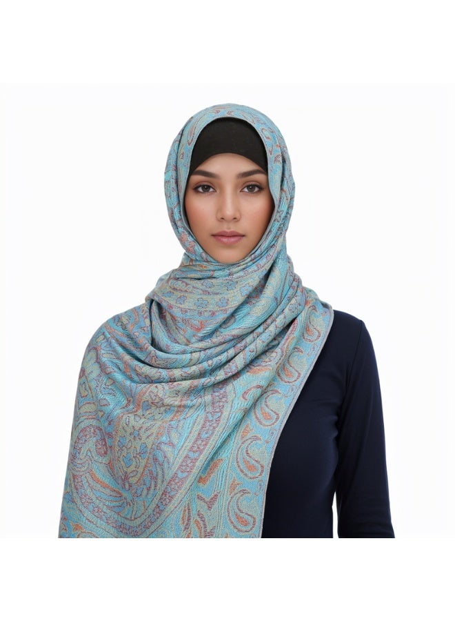 Anna Cashmere Feel Versatile Cape Scarf Wrap - Image 4
