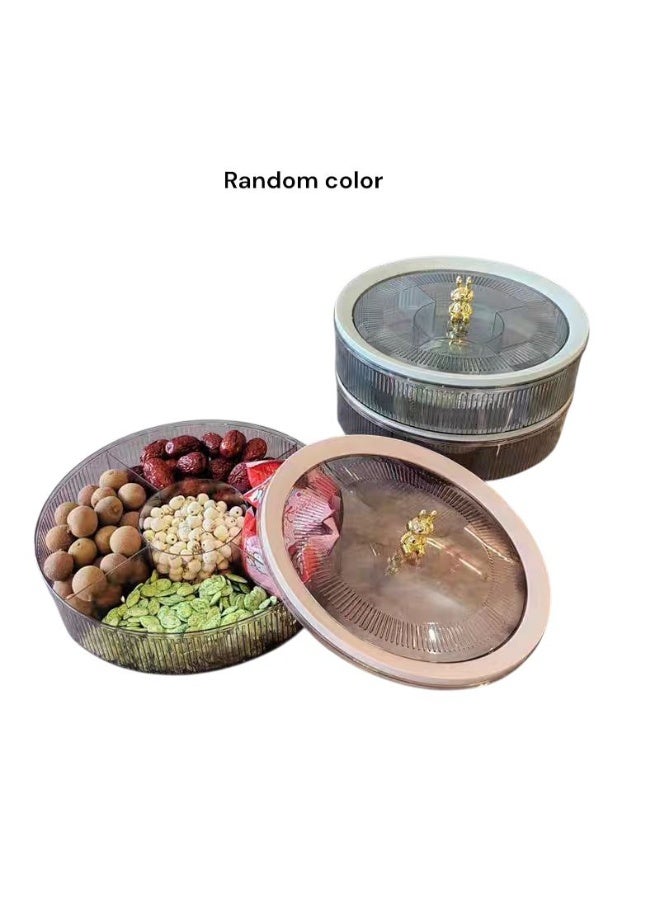 High-quality acrylic snack dish and matching lid; beautifully designed for serving sweets; random color. - Image 1