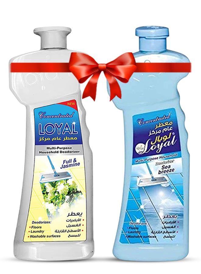 loyal Multi Purpose Household Deodorizer 2x700ml Sea Breeze + Full & Jasmine