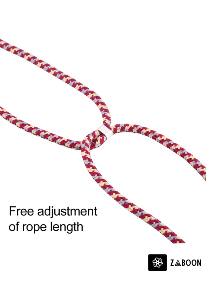 Zaboon Protective Case Cover For iPhone 14 Pro Transparent Acrylic Airbag Shockproof Phone Protective Case with Lanyard - Image 4