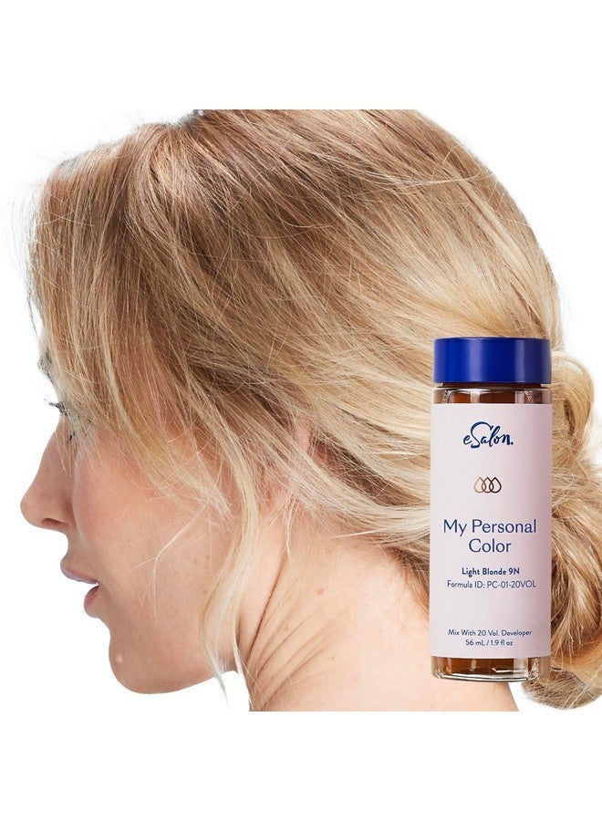 eSalon Permanent Hair Color & Hair Dye Complete Kit - Light Blonde - Personal Colorist Kit for Up To 100% Gray Coverage for All Hair Types - Professional-Grade Ammonia-Free Hair Dye - Image 1