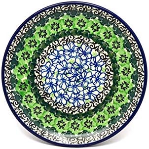 Polish Pottery Gallery Polish Pottery Plate  Bread  Butter 6 14  Kiwi - Image 1