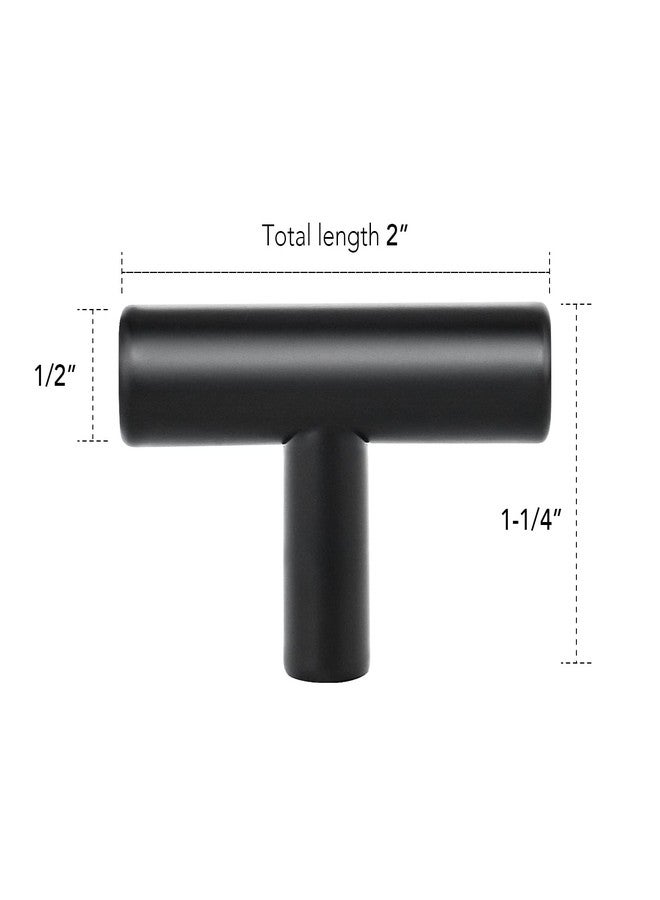 HomeExpert Home Expert 5 Pack Black Cabinet Knobs 2 inch Cabinet Pulls Kitchen Cabinet Handles Matte Black Knobs for Cabinets and Drawer Dresser Pulls Single Hole Kitchen Cabinet Knobs - Image 3