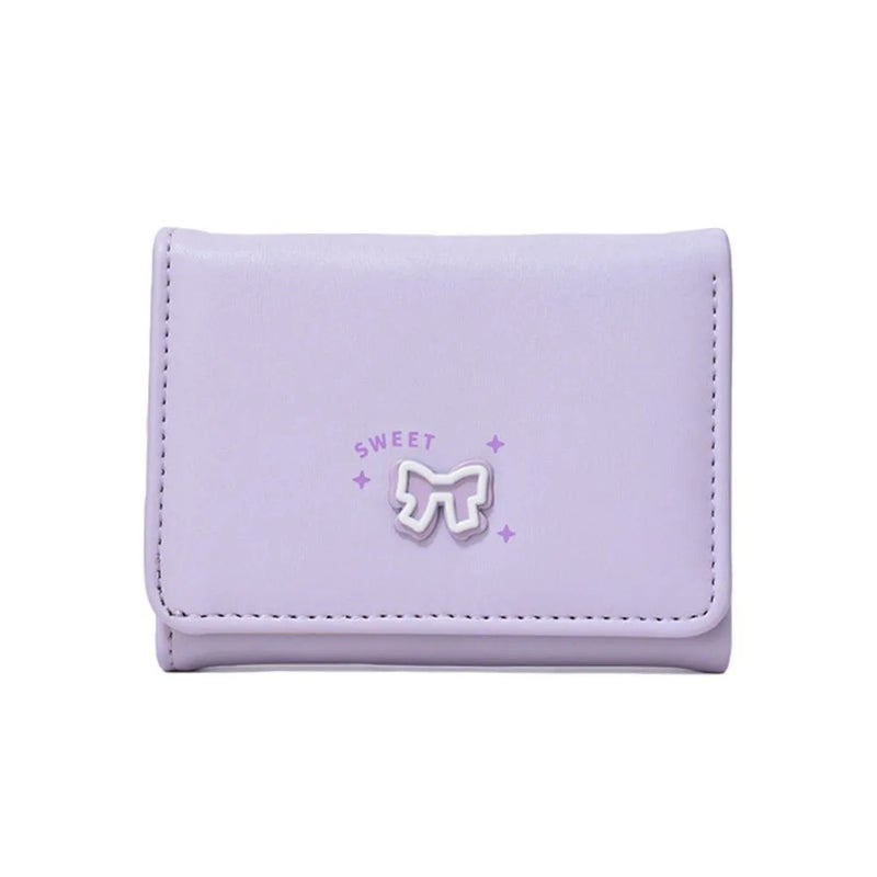 The Black Pearl Accessories Leather Flip Wallet & Card Holder with Multiple Pockets - Purple - Image 1