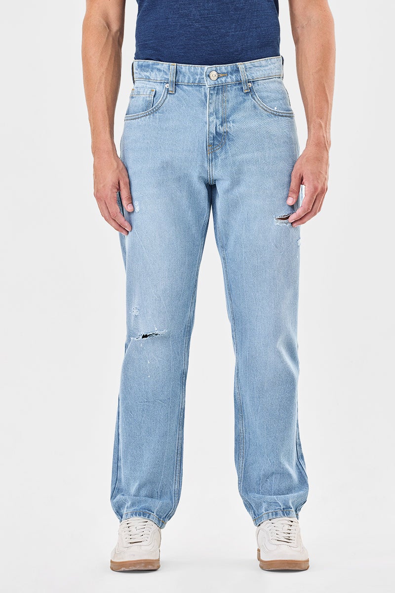 SNITCH Relaxed Fit Distressed Jeans - Image 3