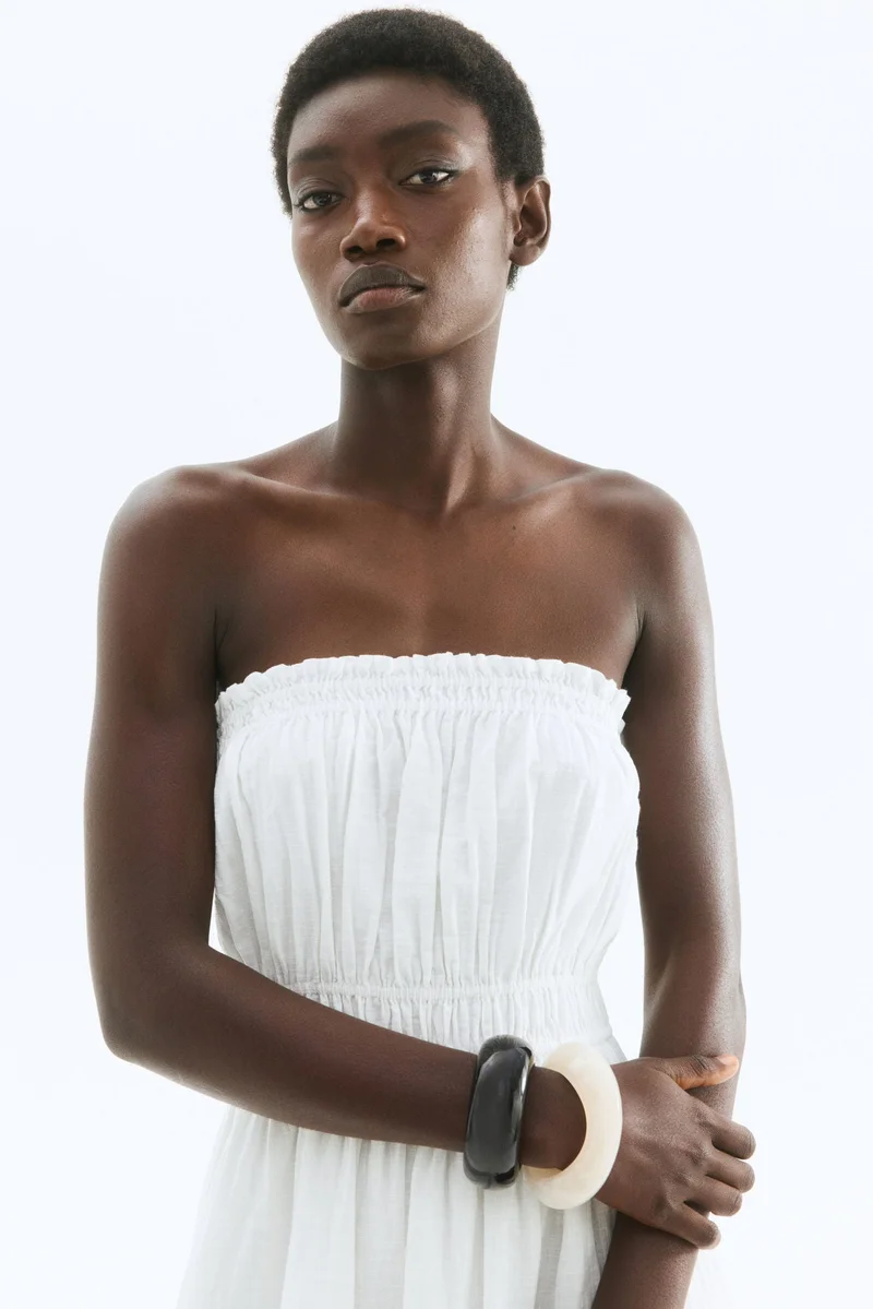 H&M Cotton bandeau dress