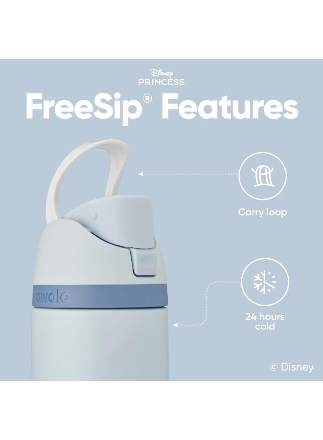 Owala Disney Princess FreeSip Insulated Stainless Steel Water Bottle with Straw and Sticker for Sports and Travel, BPA-Free Sports Water Bottle, 24 oz, Cinderella - Image 3