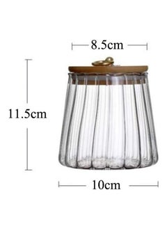 Bluejw Glass Jars with Airtight Bamboo Lids, Glass Kitchen Canisters Clear Container For Food Storage of Dry Goods, Cookie, Candy, Spices, Coffee Beans and More  - Image 3